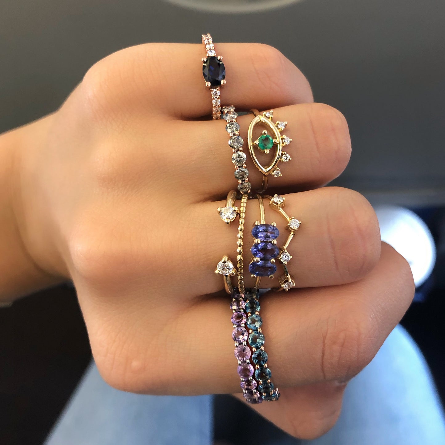 Half London Blue Topaz Churumbela (4 pieces only)