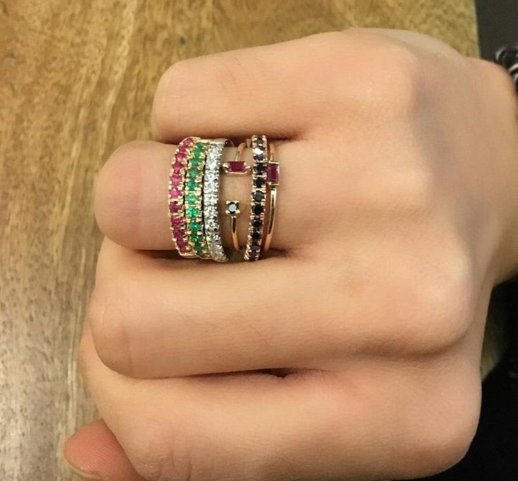 Horizontal Stone Ring