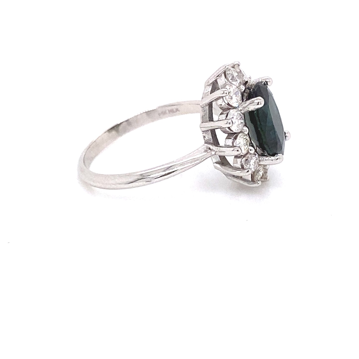 Anillo Kate Grande de Esmeralda con Diamantes