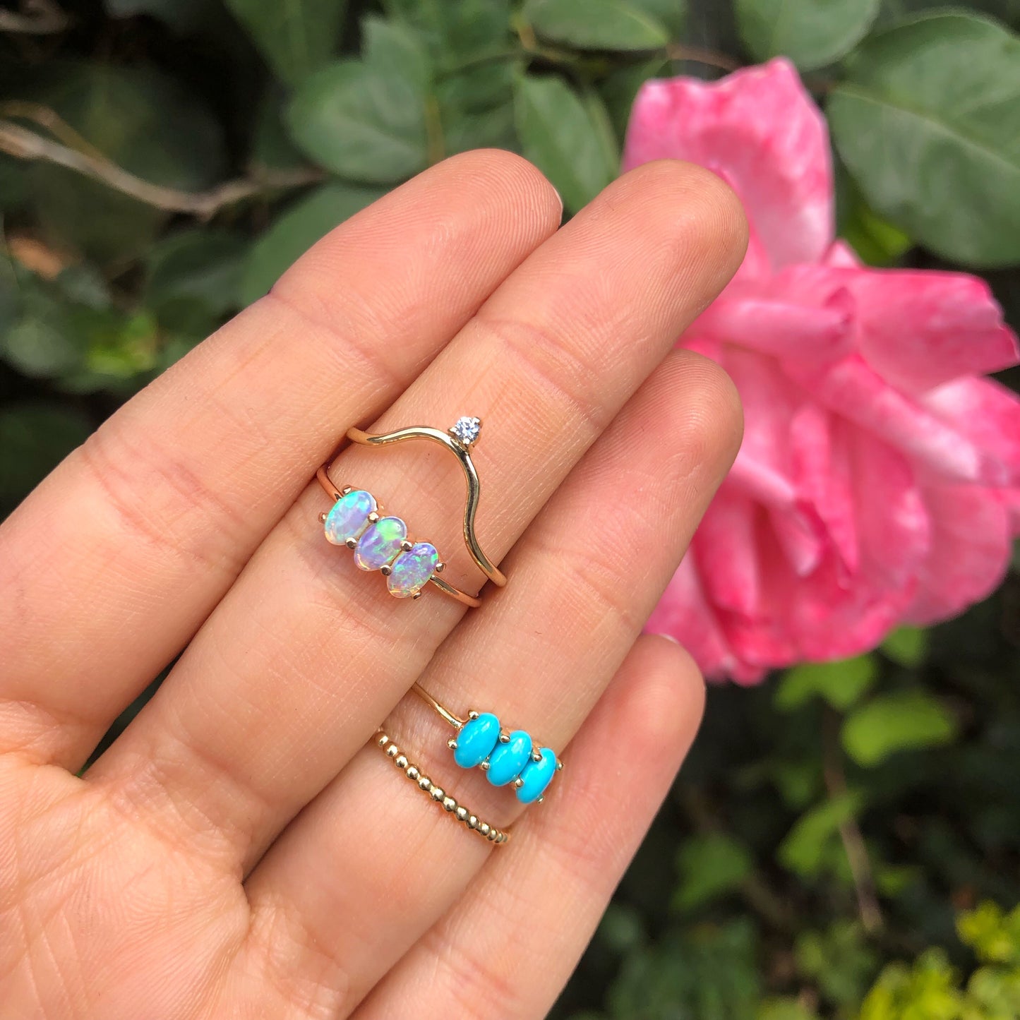 Anillo Soluna con Turquesa
