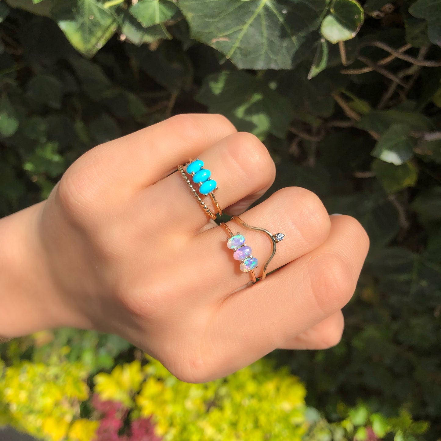 Anillo Soluna con Turquesa