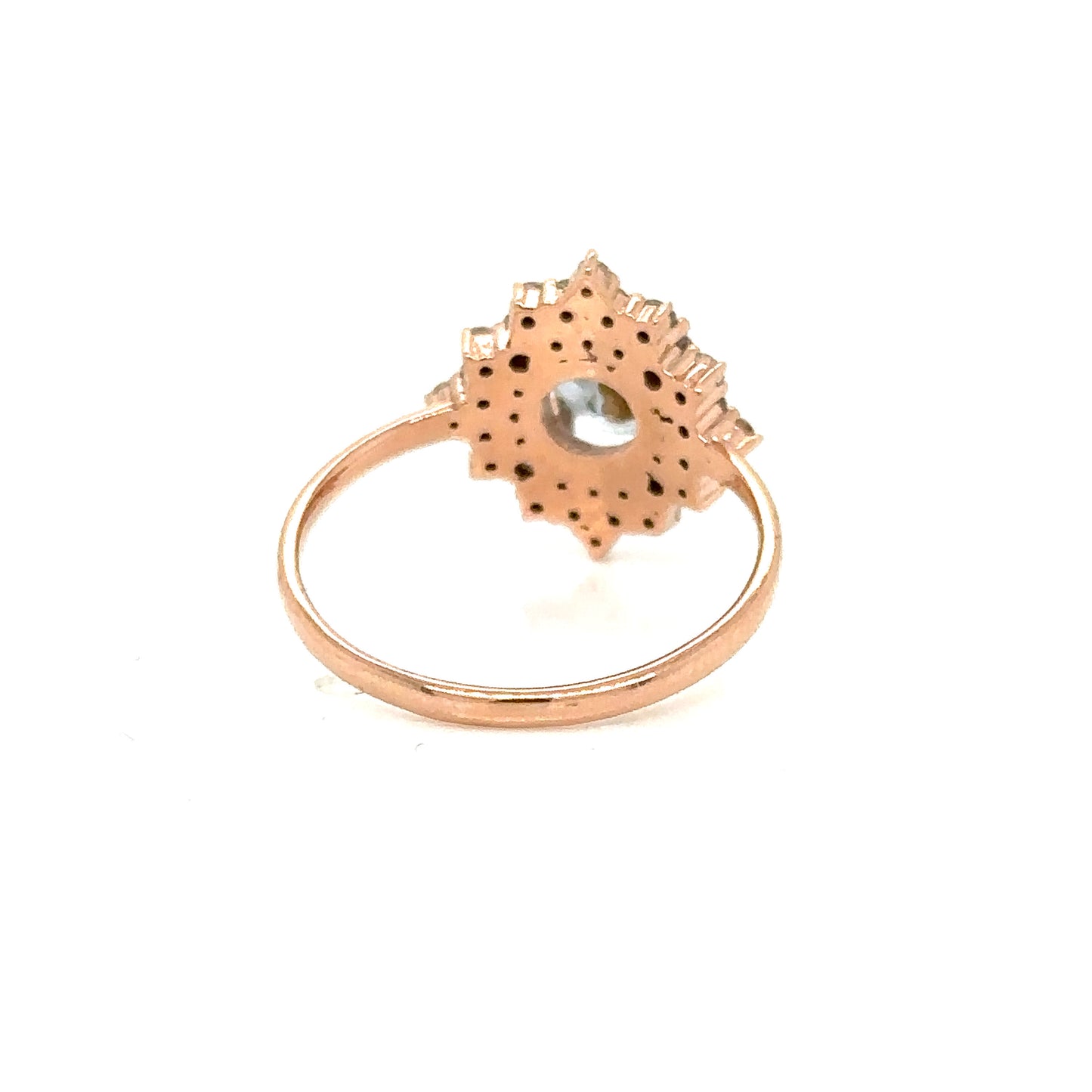 Anillo de Zafiro ‘Icy’ Opalescente con Diamantes