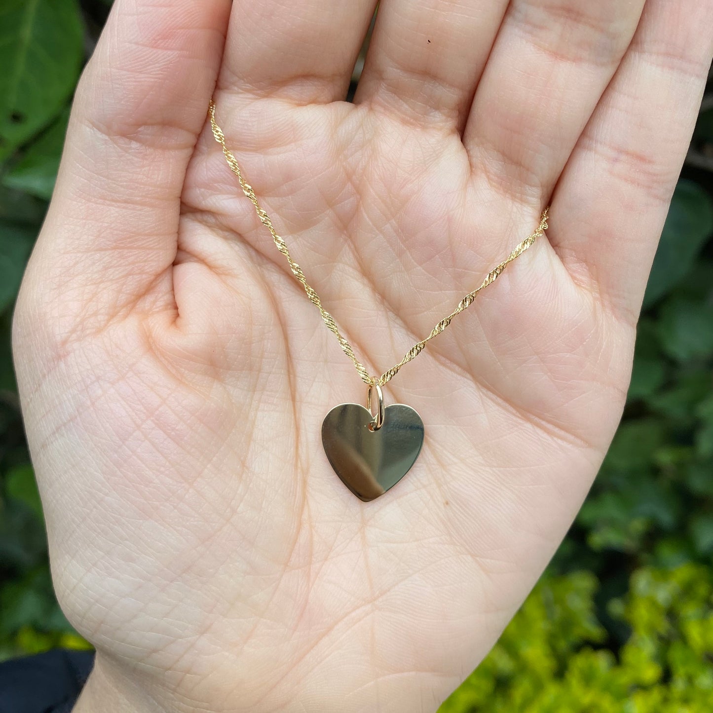 Heart necklace to engrave