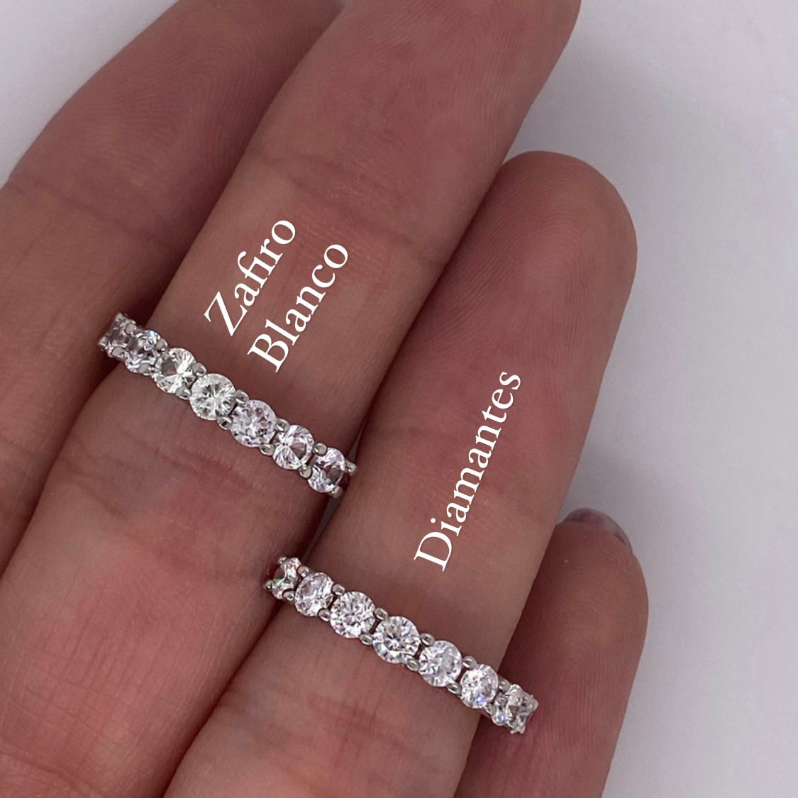 Half Churumbela Carola of White Sapphires