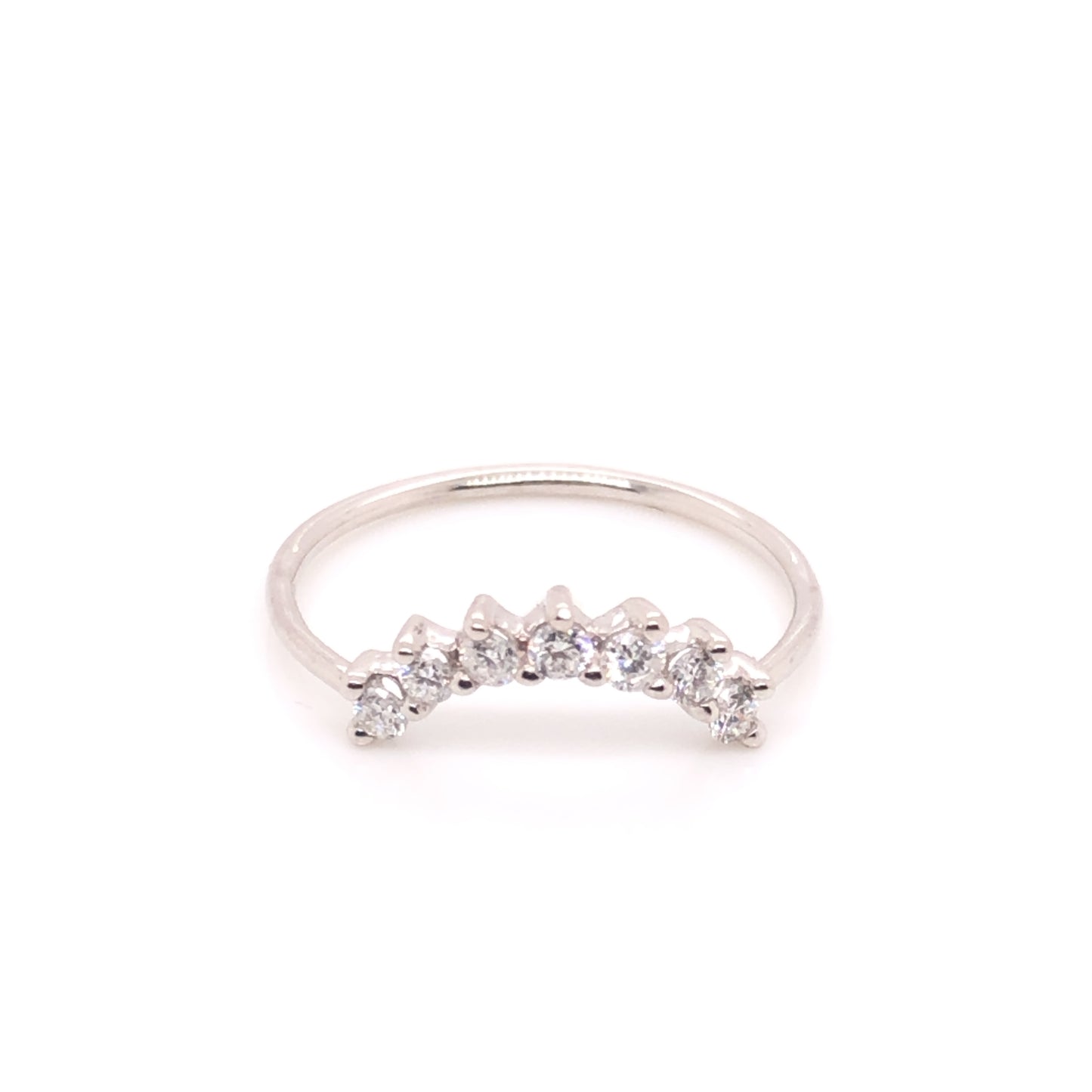 Anillo Corona Mijal con Diamantes Blancos
