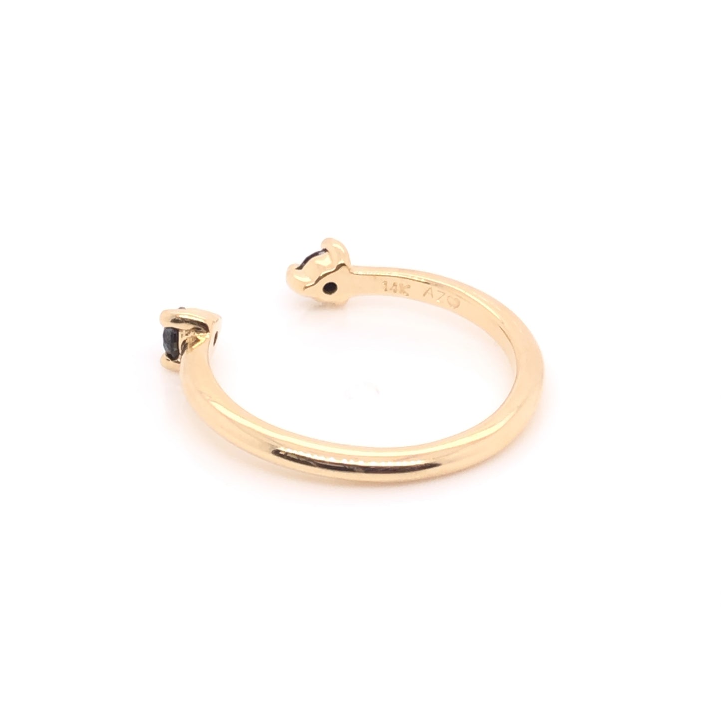 Anillo Eva Con Diamantes Negros