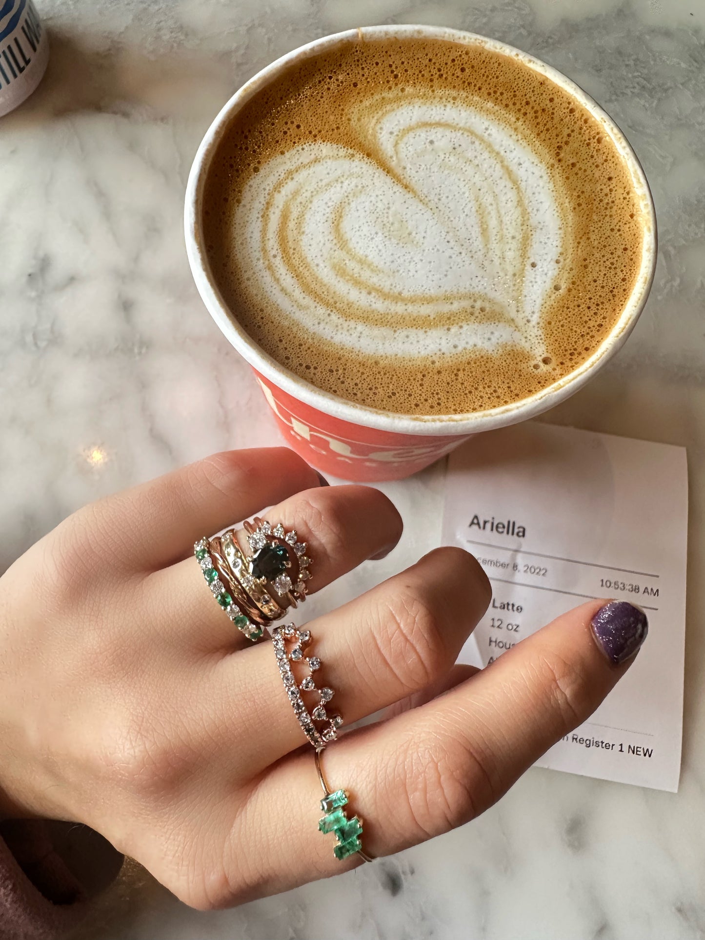 Krysel Ring with Salt and Pepper Diamond