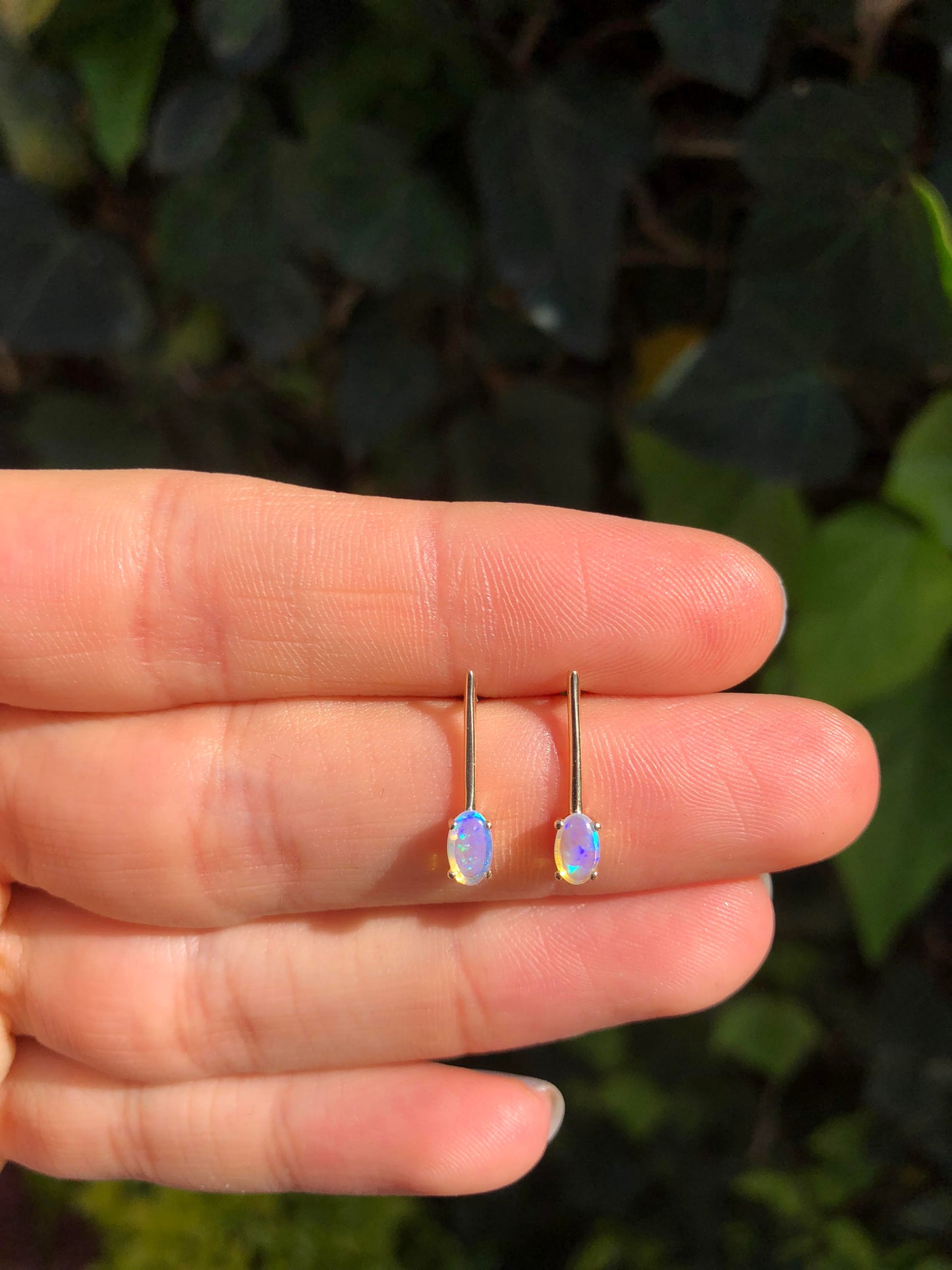 Alejandra Earrings With Opal