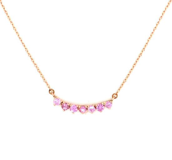 Amanda Pink Sapphires Necklace
