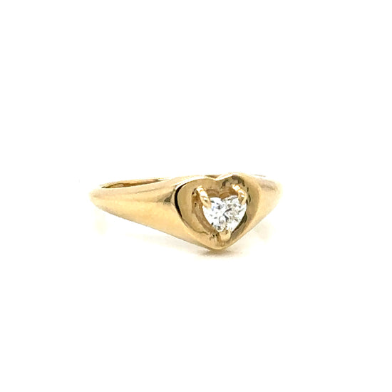 Julia Ring with Heart Diamond