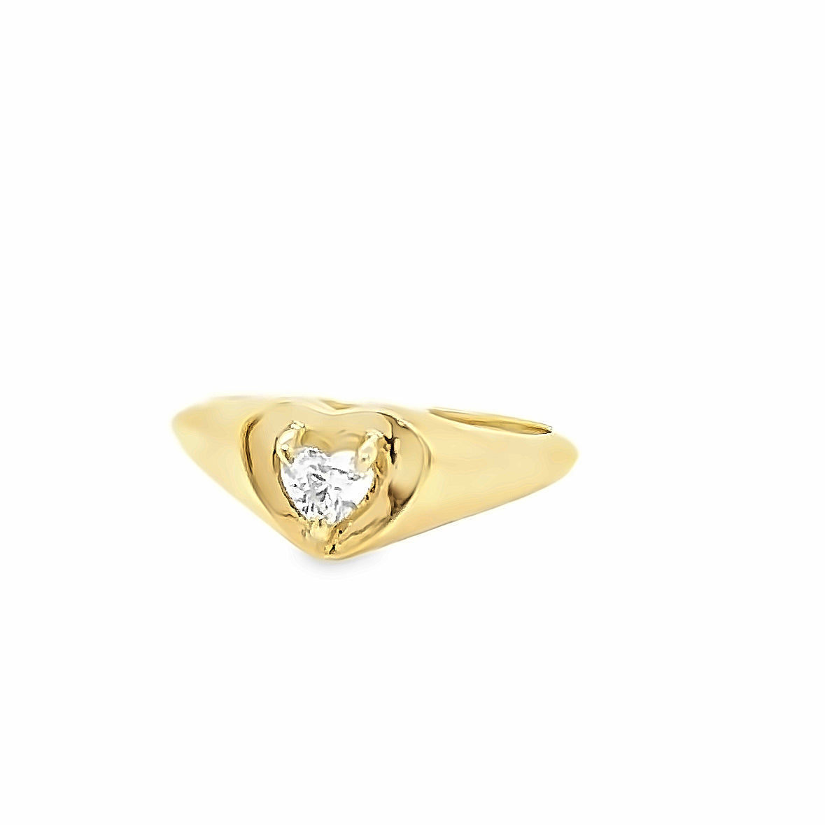 Anillo Julia con Diamante de Corazón