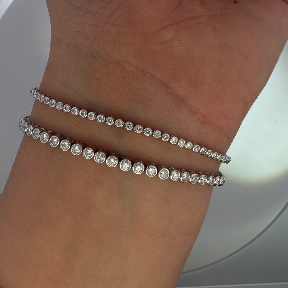 
                      
                        Pulsera Tenis de Diamantes Biselados 1ct
                      
                    