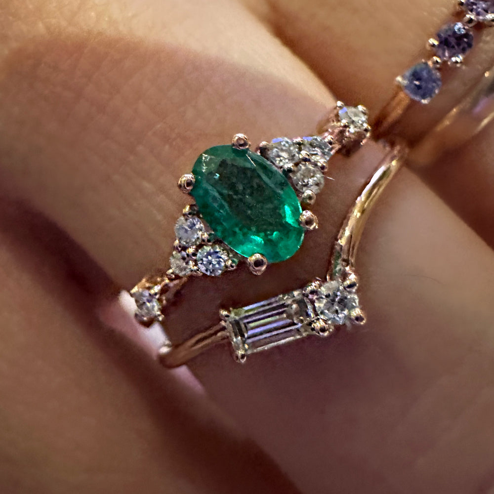 
                      
                        Lucila Emerald Ring
                      
                    