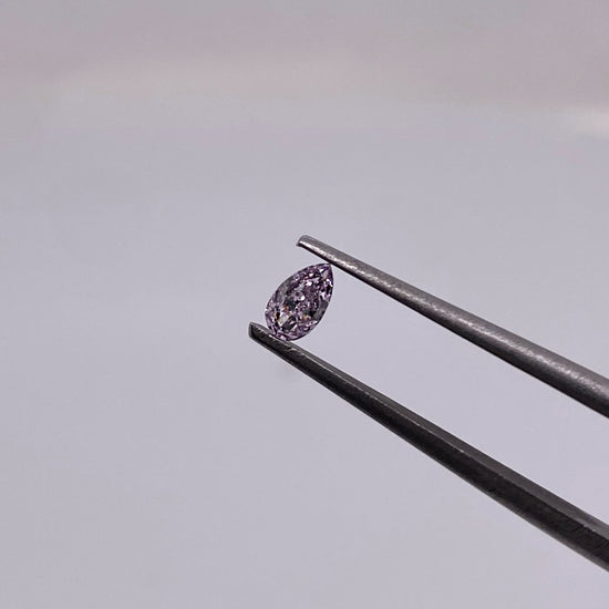 ADVANCE / SECTION Purple Pink Diamond “A” / Drop Cut / Measurements: 2.61 x 4.5mm, total value 22,300 pesos