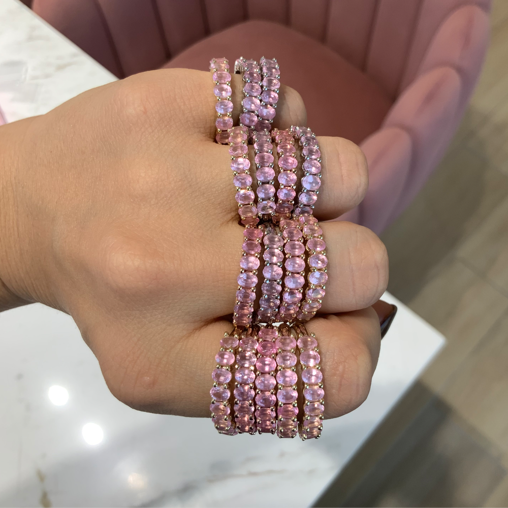 
                      
                        Media Churumbela Liat de Espinela Opalescente en tono Bubblegum Pink
                      
                    