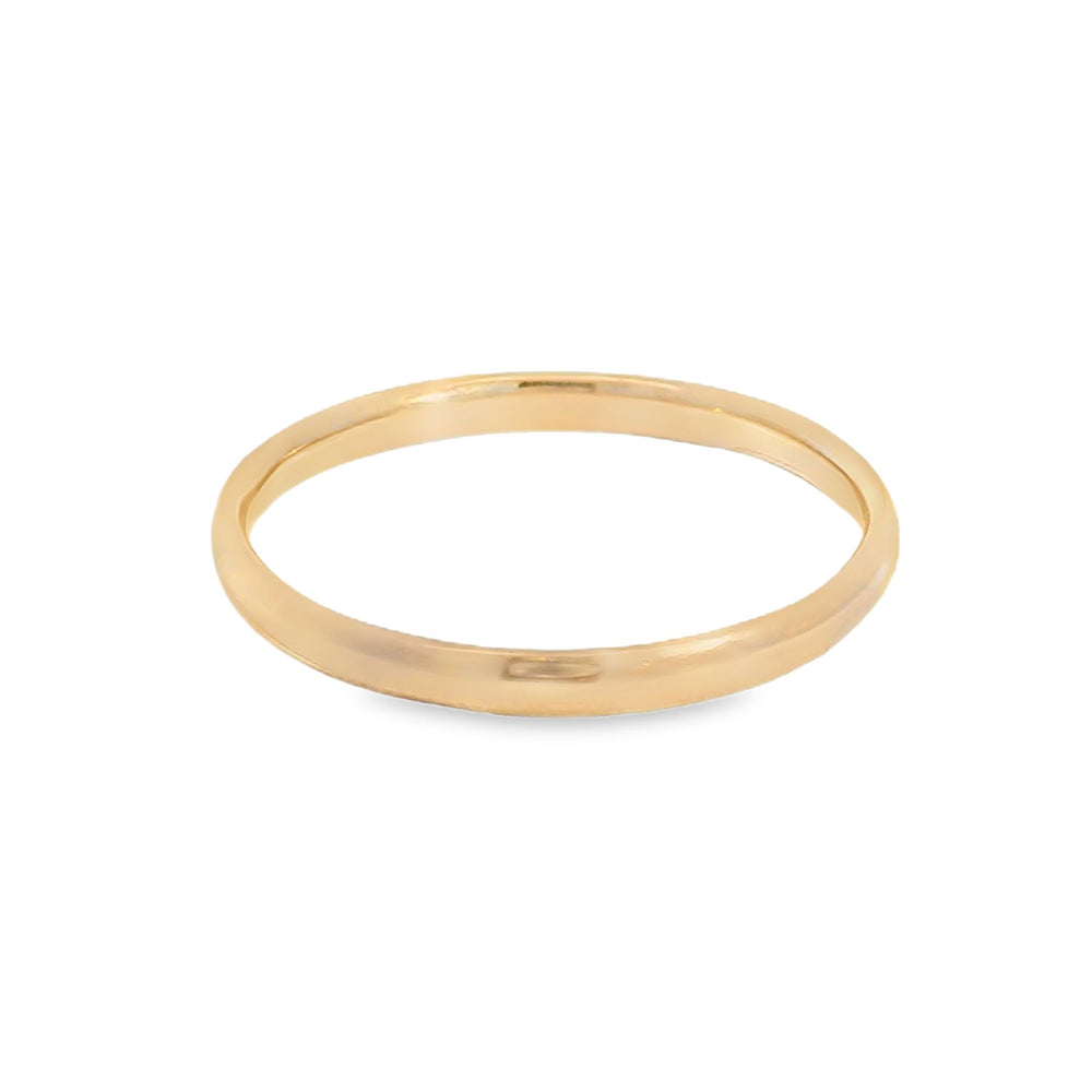 ENTREGA INMEDIATA / Argolla Media Caña 2MM / Oro rosa 14K / Talla 7