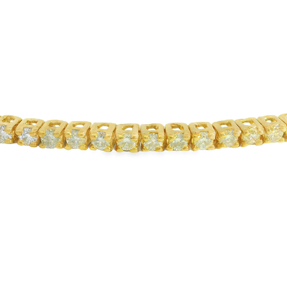 ENTREGA INMEDIATA / Pulsera Tenis de Diamantes / 1 CT / Oro amarillo 14K / 17-18 cm