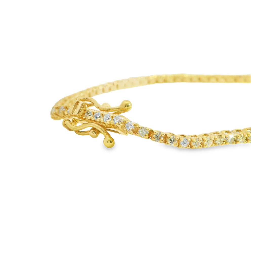 
                      
                        ENTREGA INMEDIATA / Pulsera Tenis de Diamantes / 1 CT / Oro amarillo 14K / 17-18 cm
                      
                    