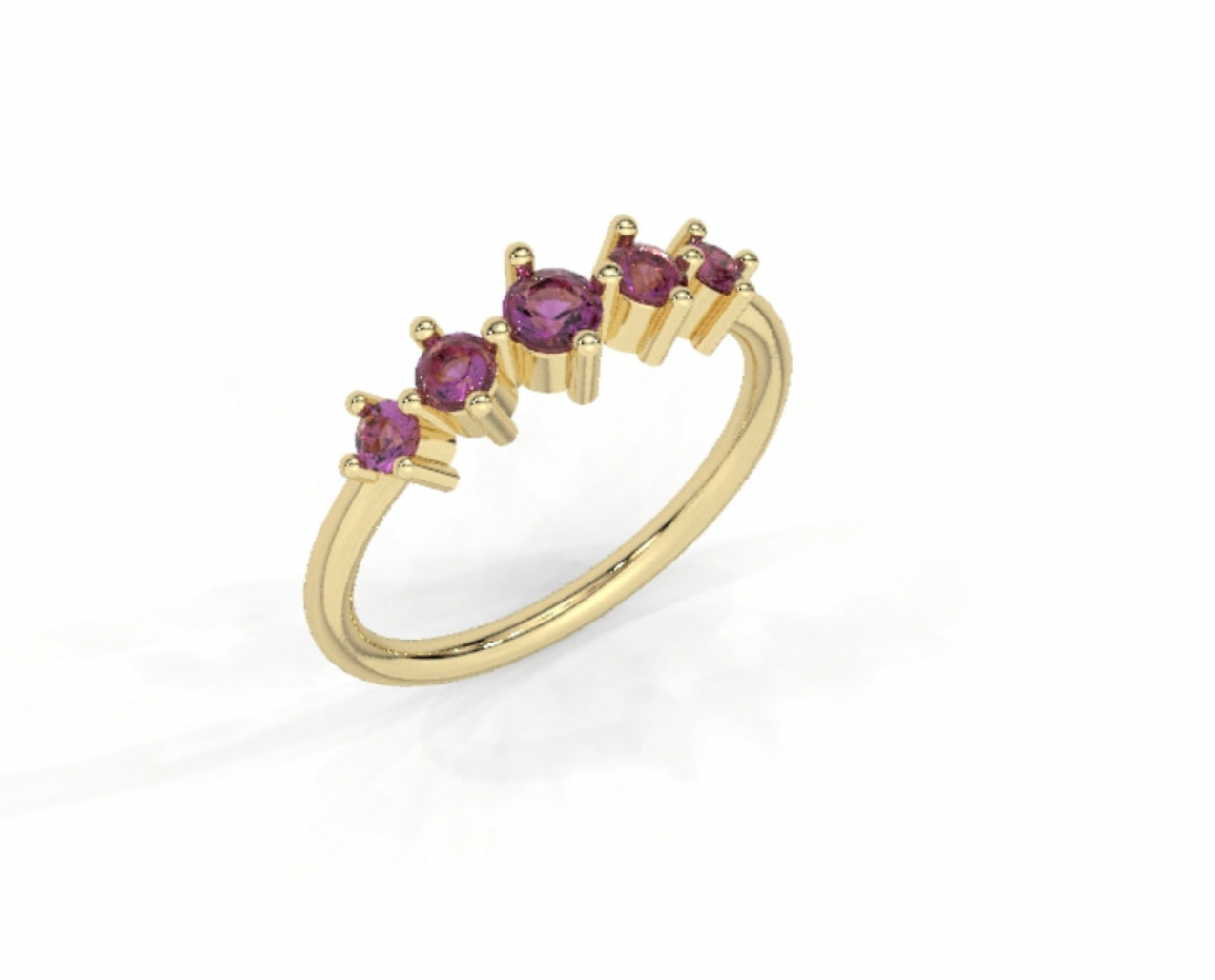 E4 - ANTICIPO/APARTADO Zafiros rosas opalescentes (anillo tipo Elisa) precio total 9,750 pesos