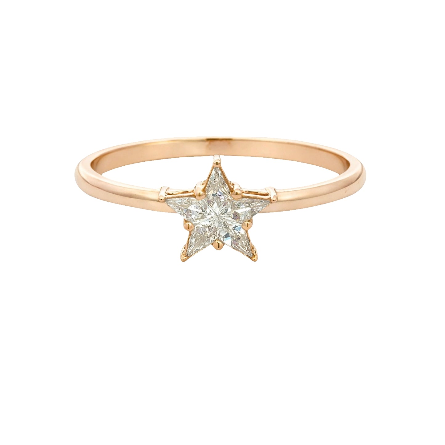 Anillo Estrella con Diamantes