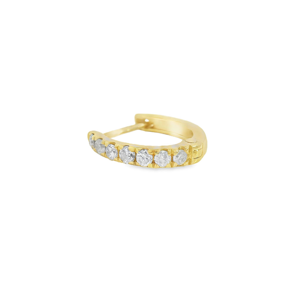 
                      
                        ENTREGA INMEDIATA / Arracada Malke de Diamantes / Oro amarillo 14K / (UNA PIEZA)
                      
                    