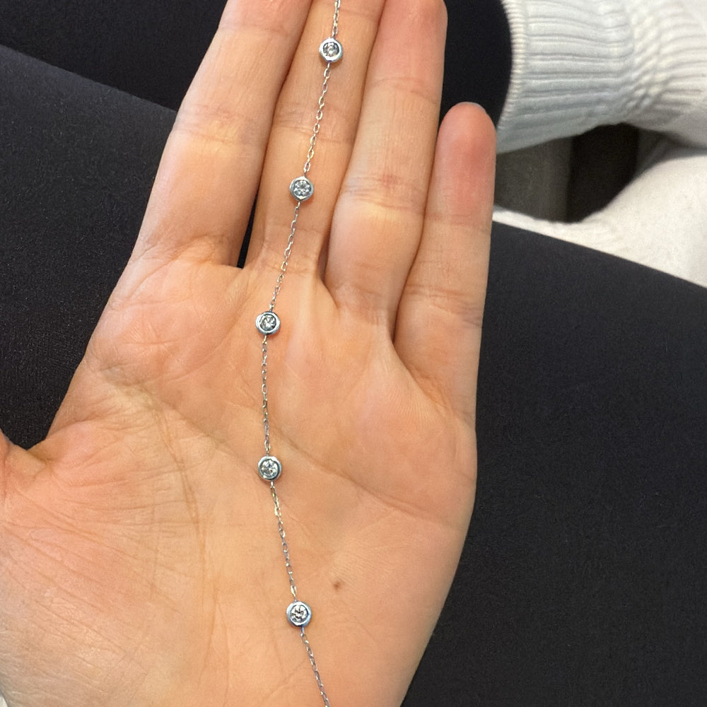 
                      
                        Pulsera de 5 Diamantes Biselados 0.60ct
                      
                    