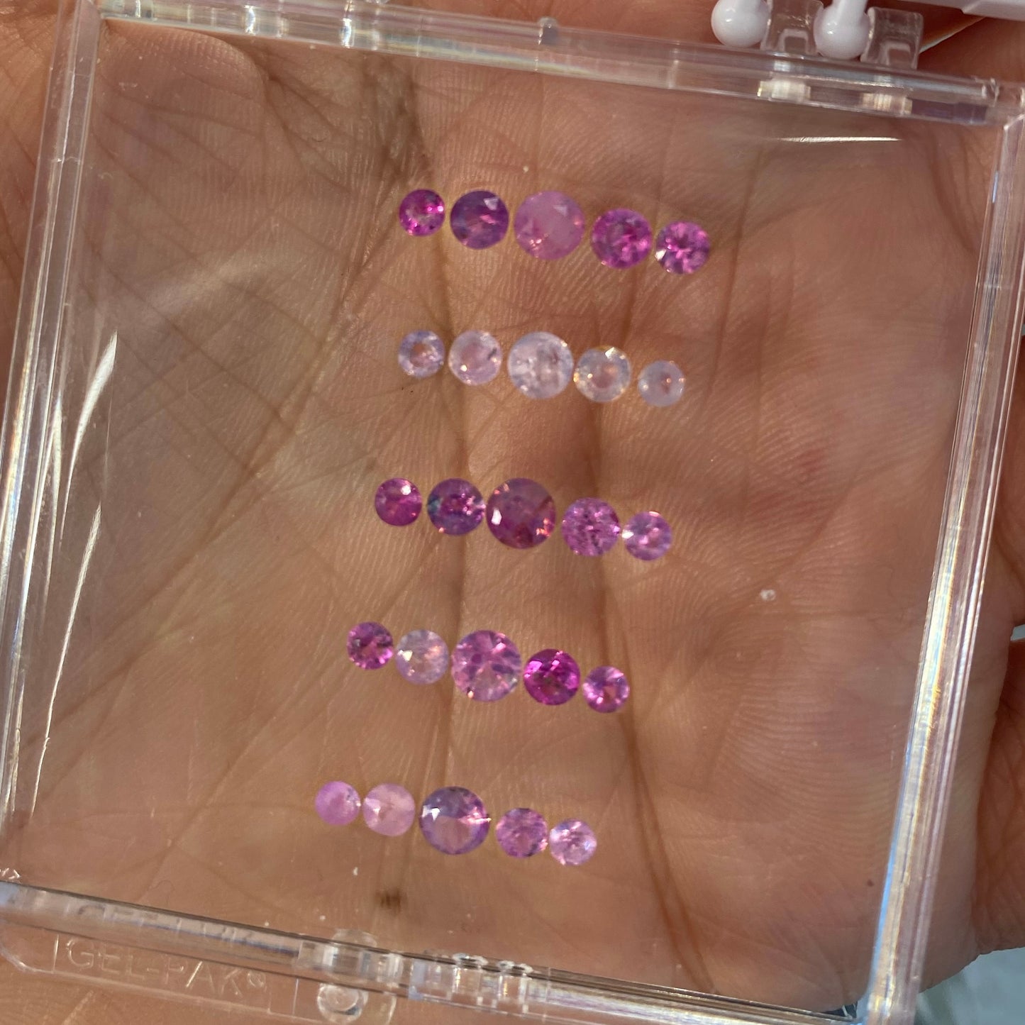 E5 - ANTICIPO/APARTADO Zafiros rosas opalescentes (anillo tipo Elisa) precio total 9,750 pesos
