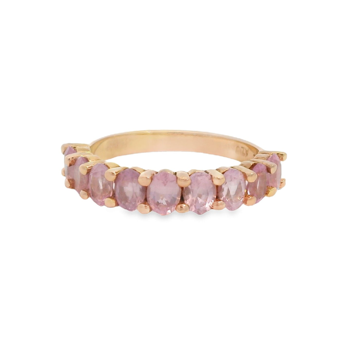 Media Churumbela Liat de Espinela Opalescente en tono Bubblegum Pink