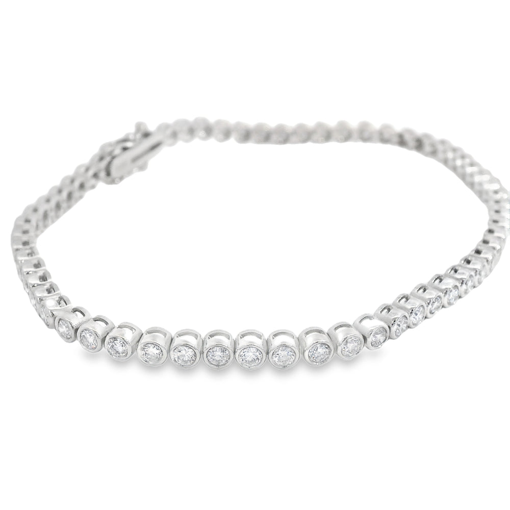 
                      
                        Pulsera Tenis de Diamantes Biselados / 2ct
                      
                    