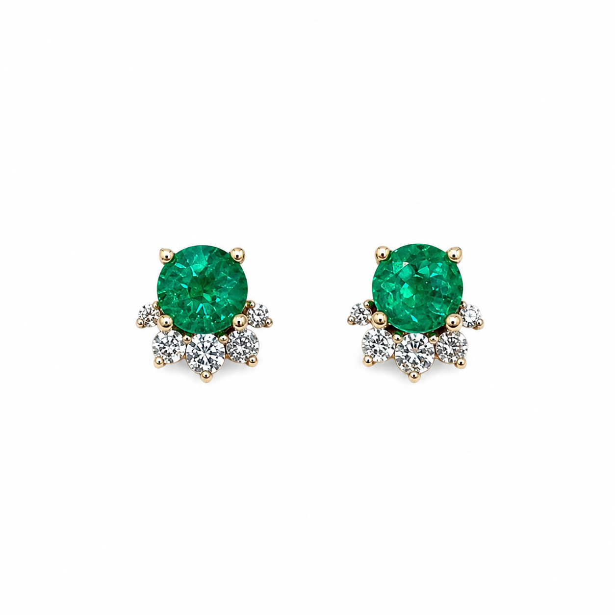 Par de Aretes de Esmeralda Mercedes