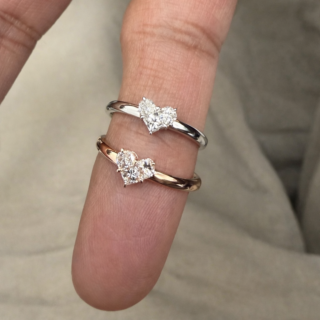 Anillo Corazón Rompecabezas Grande