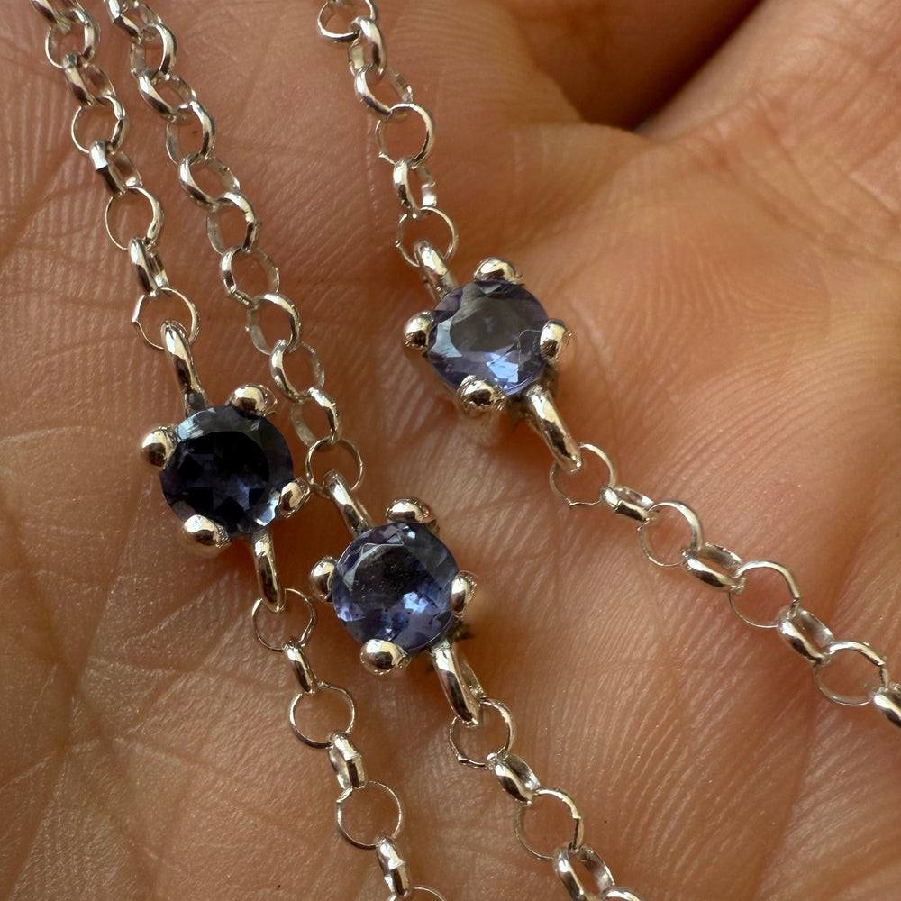 Pulsera de Plata con Iolita / Donativo WeAccess