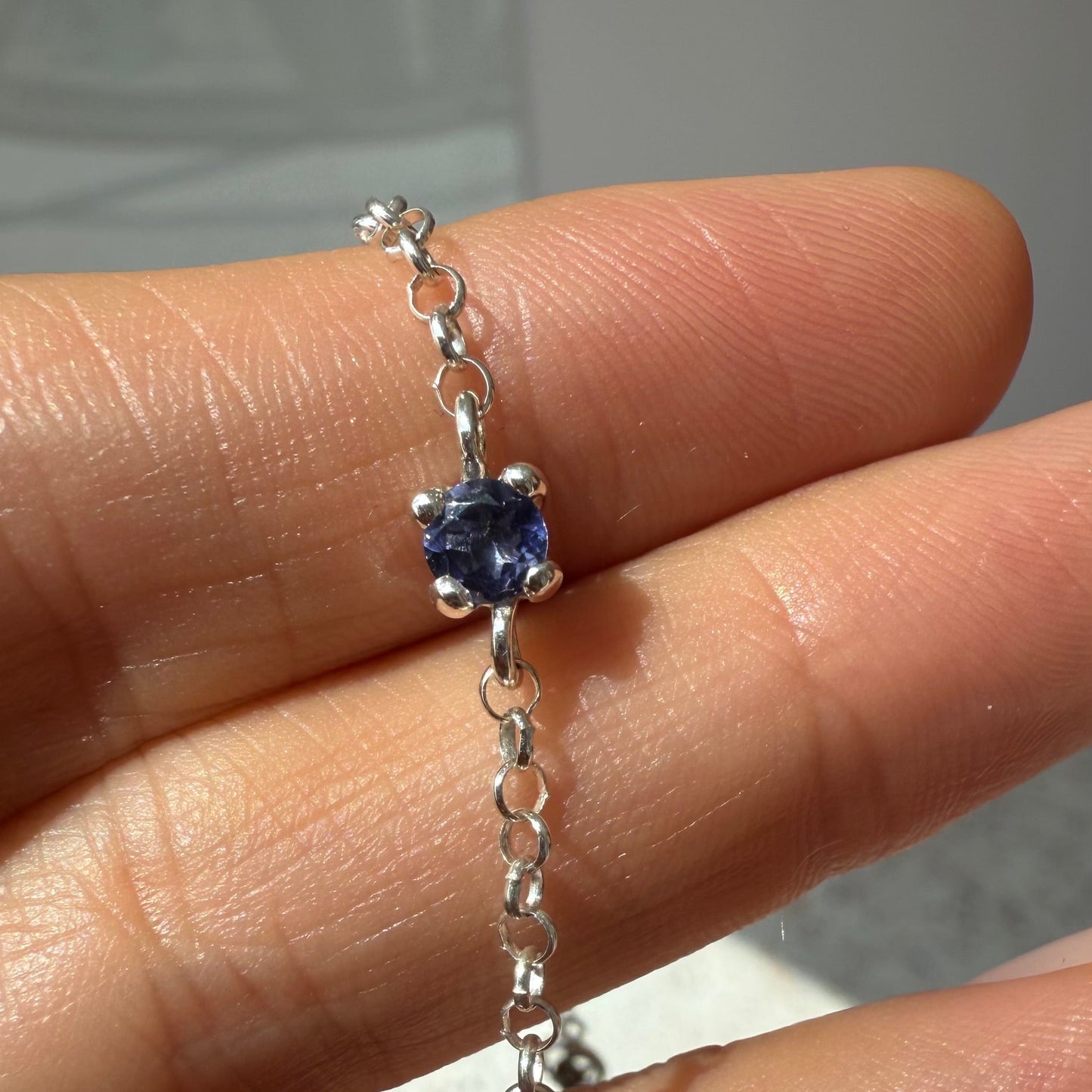 Pulsera de Plata con Iolita / Donativo WeAccess