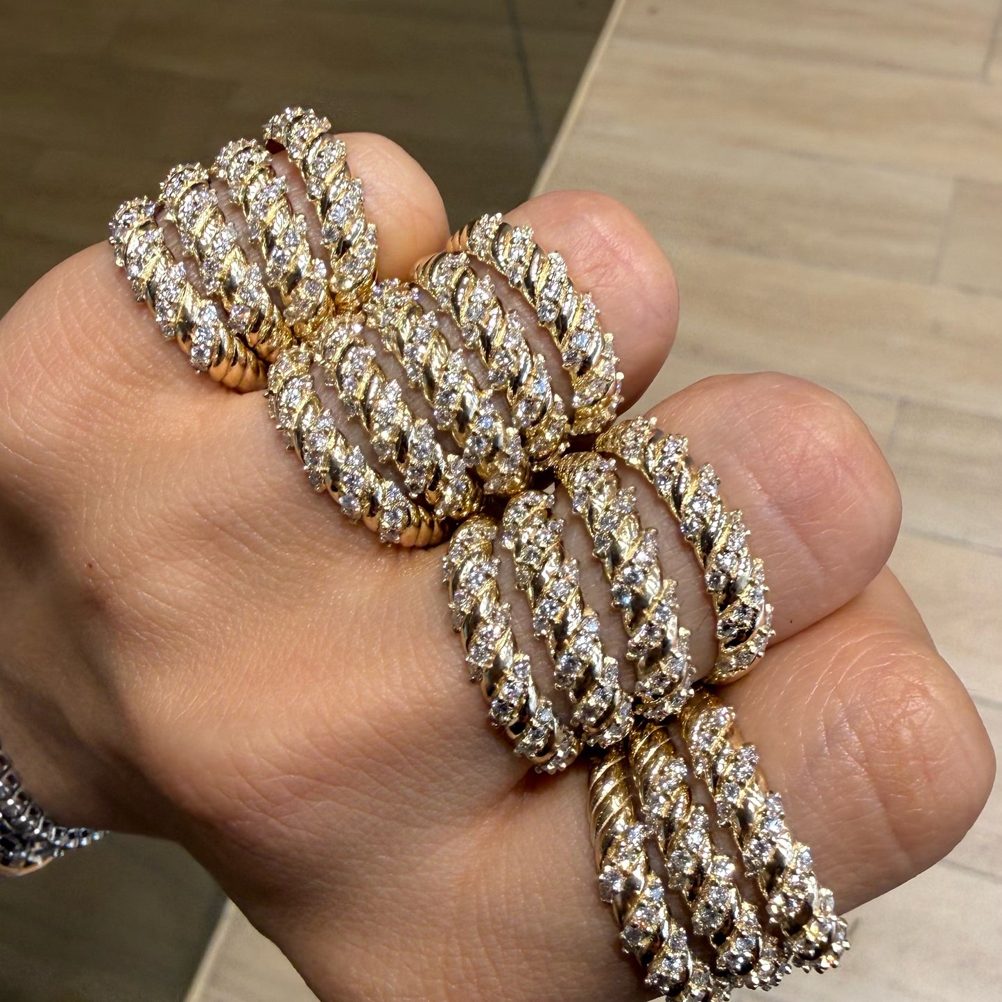 Anillo Croissant Diamantes
