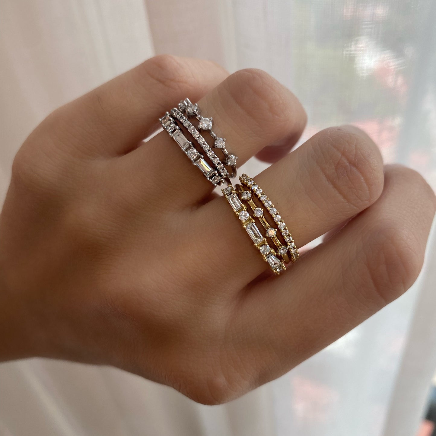 ENTREGA INMEDIATA / Media Churumbela Priscila / Oro Amarillo 14k / Talla 7