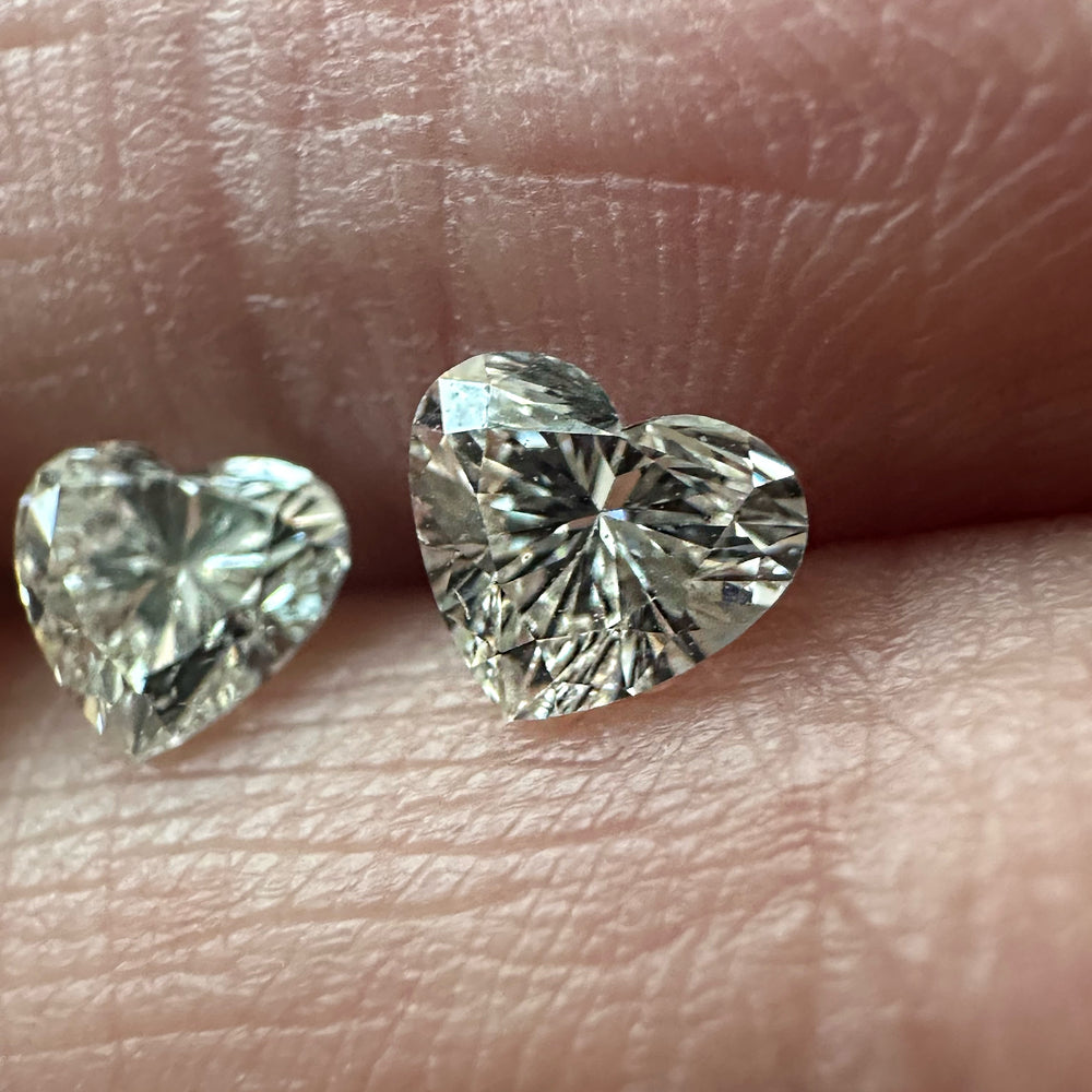 
                      
                        Diamond Heart Earrings of 0.30ct each
                      
                    