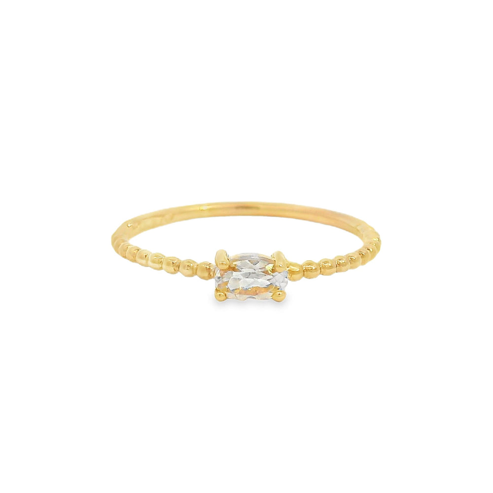 
                      
                        ENTREGA INMEDIATA / Anillo María Inés con Morganita / Oro rosa 14K / Talla 7.5
                      
                    