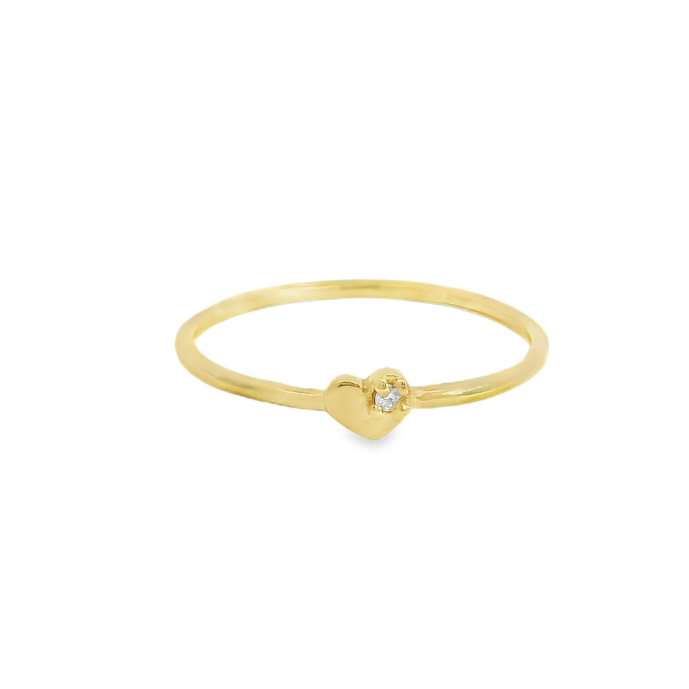 
                      
                        Anillo Corazón Mini con Diamante
                      
                    