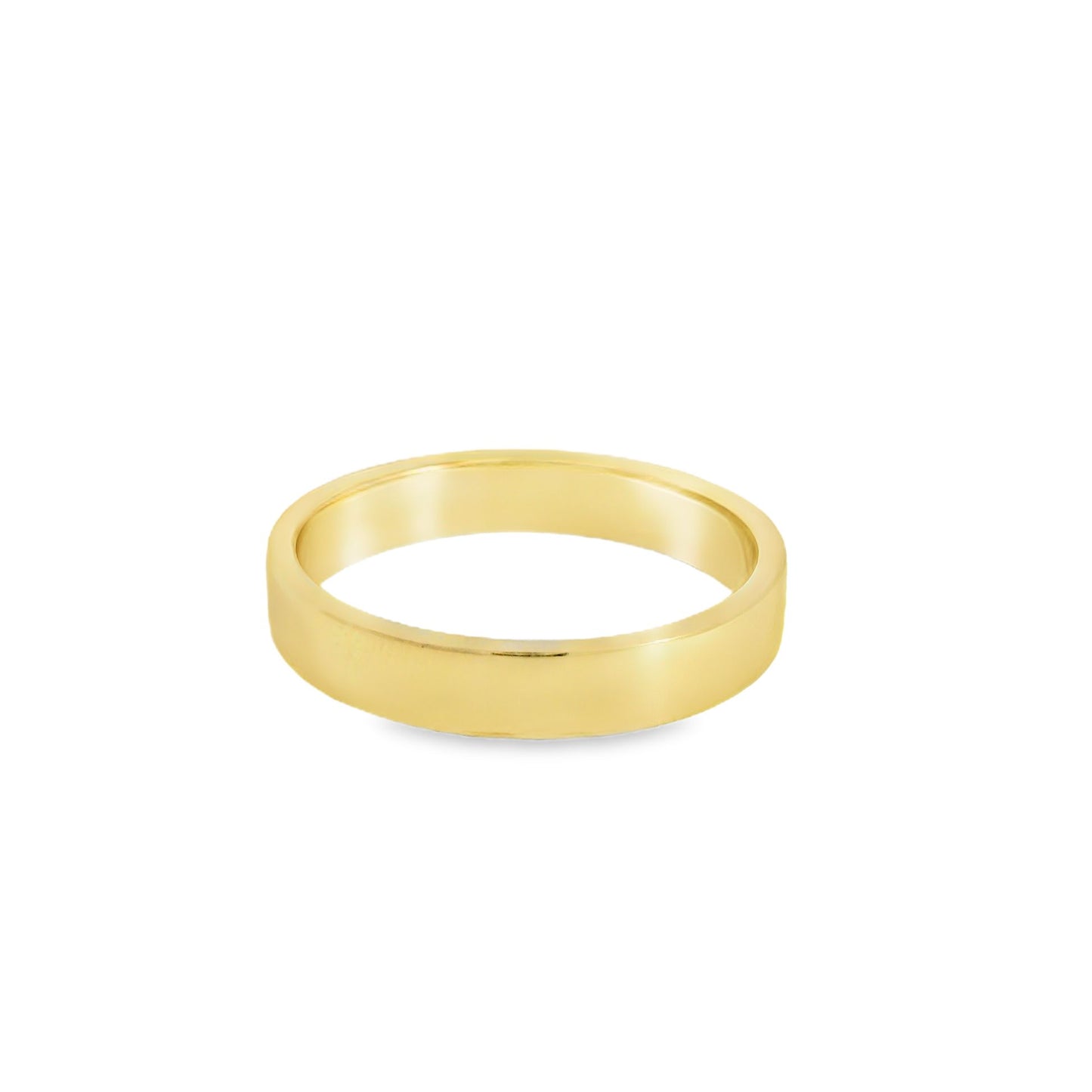 ENTREGA INMEDIATA / PIEZA ÚNICA / Argolla de 4mm con granate interior / Oro amarillo 14K / Talla 9