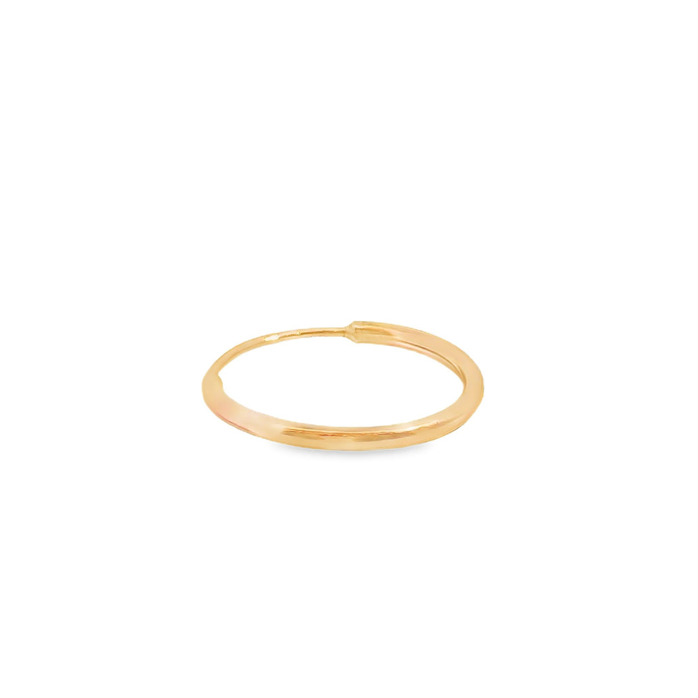 ENTREGA INMEDIATA / PIEZA ÚNICA / Arracada Delgada / Oro rosa 14K / (UNA PIEZA)