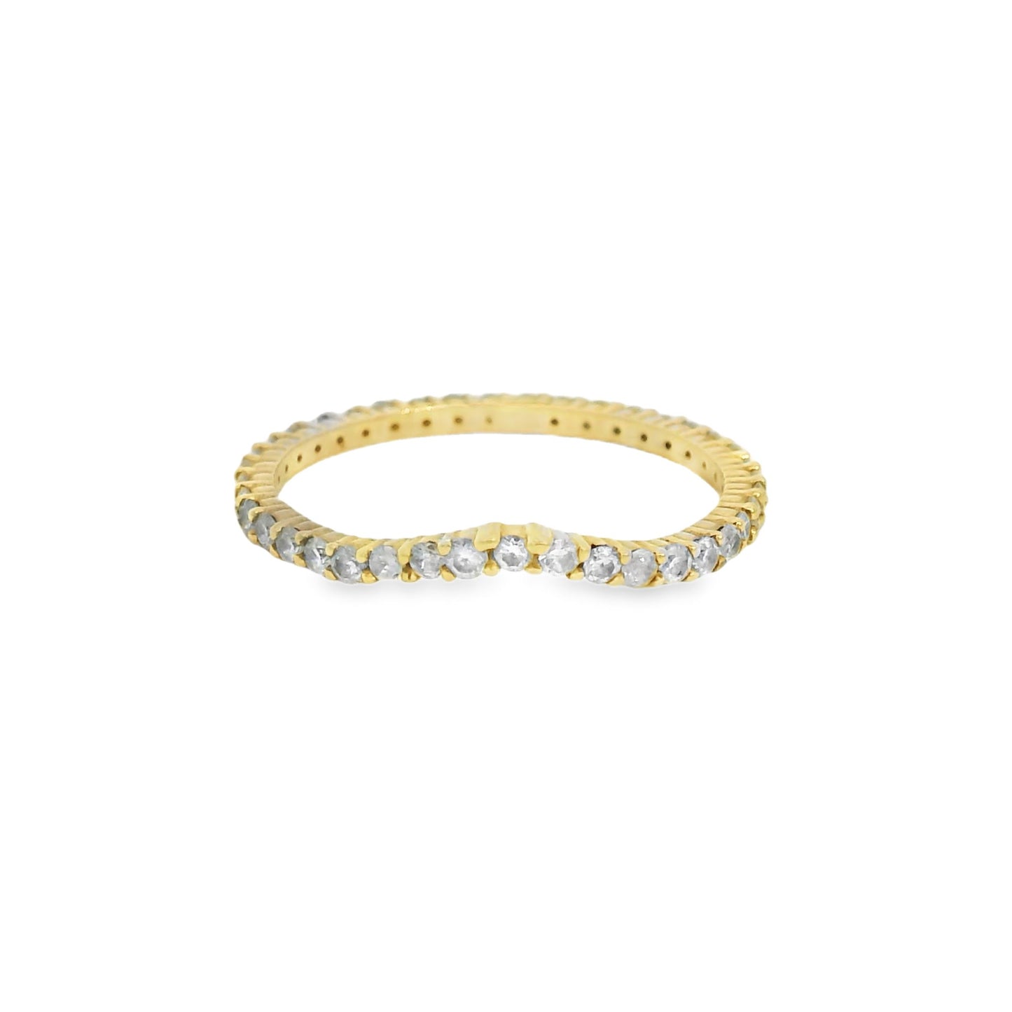 ENTREGA INMEDIATA / PIEZA ÚNICA / Churumbela Completa de Diamantes con Curva / Oro amarillo 14K / Talla 4.75