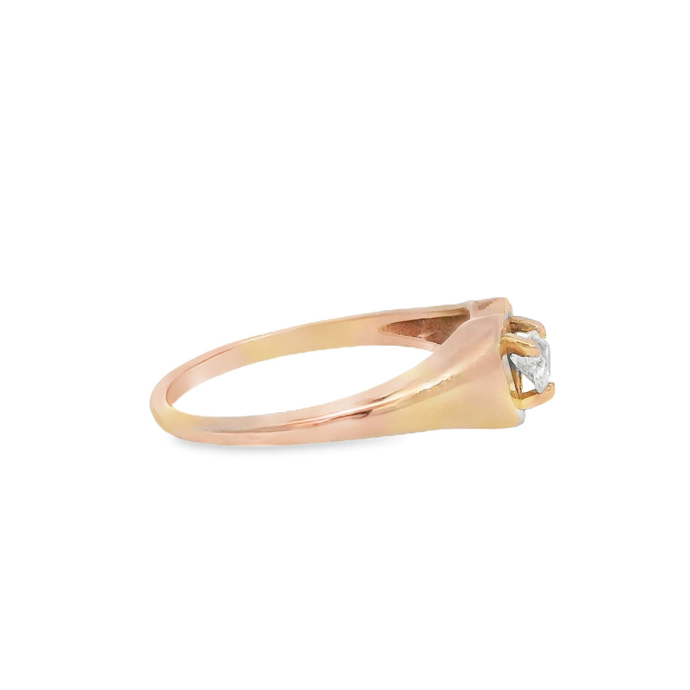 ENTREGA INMEDIATA / Anillo Michelle con Zafiro Rosa / Oro rosa 14K / Talla 5.75