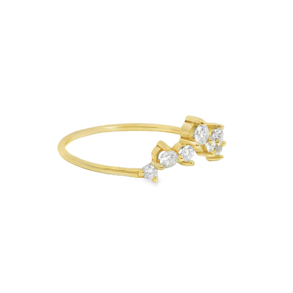 
                      
                        ENTREGA INMEDIATA / Anillo Corona Carlota con diamantes / Oro amarillo 14K / Talla 7
                      
                    