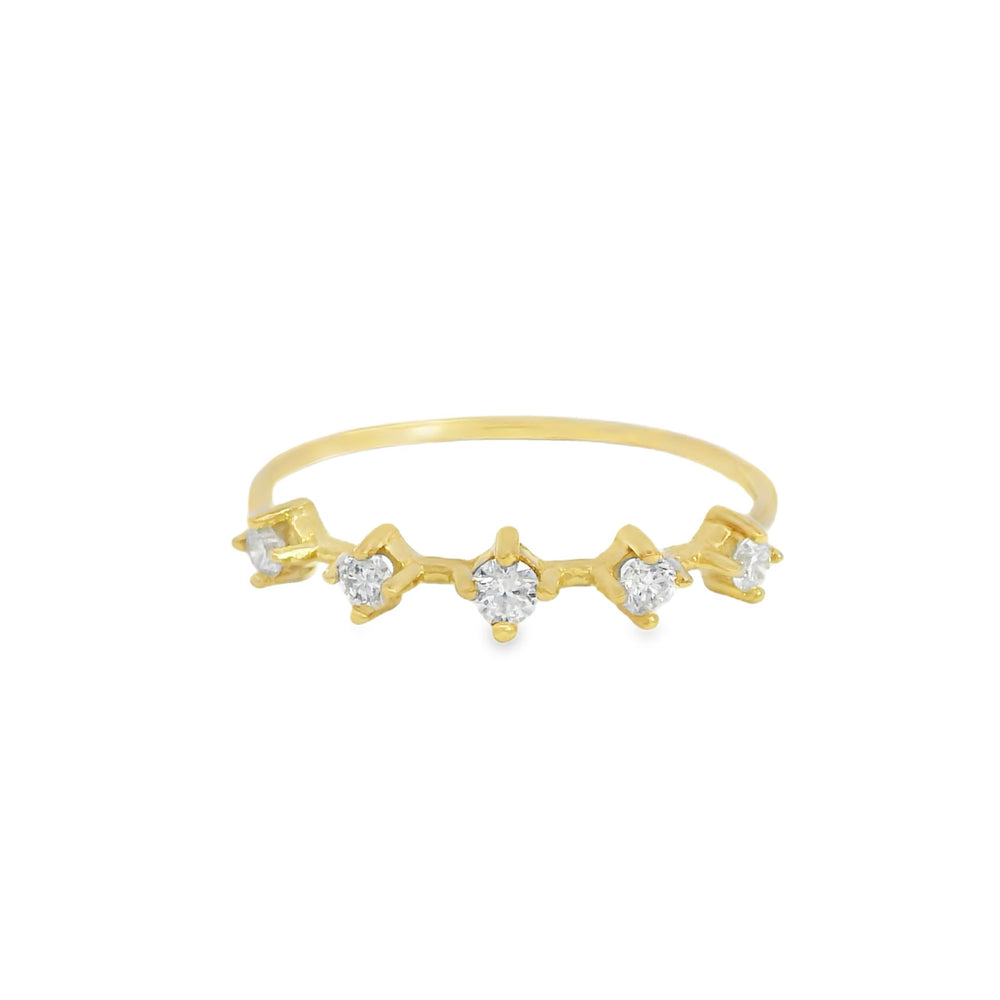 
                      
                        ENTREGA INMEDIATA / Anillo Marlena de Diamantes / Oro amarillo 14K / Talla 6
                      
                    