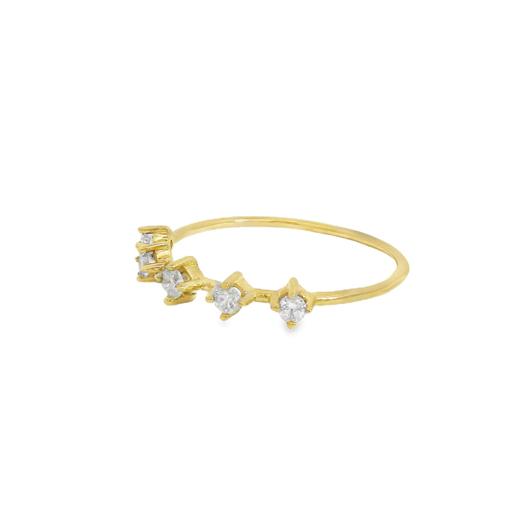 
                      
                        ENTREGA INMEDIATA / Anillo Marlena de Diamantes / Oro amarillo 14K / Talla 6
                      
                    