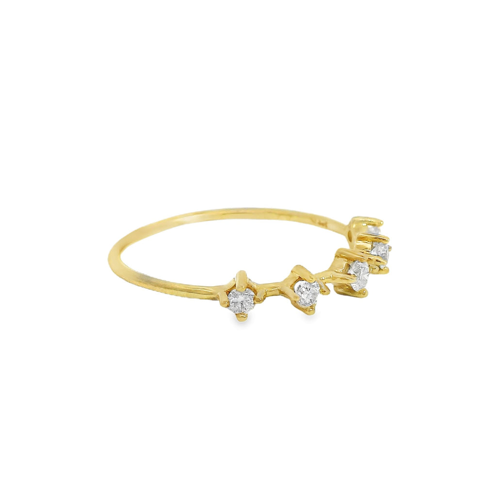 
                      
                        ENTREGA INMEDIATA / Anillo Marlena de Diamantes / Oro amarillo 14K / Talla 6
                      
                    