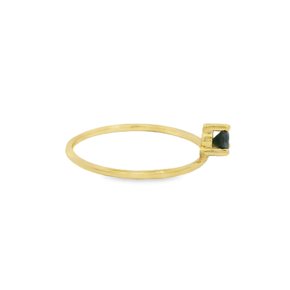 
                      
                        ENTREGA INMEDIATA / Anillo Elsa con Diamante Negro / Oro amarillo / 14K / Talla 5
                      
                    