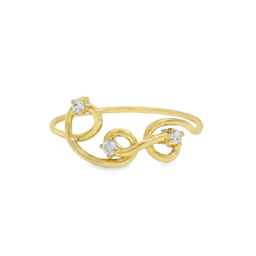 
                      
                        ENTREGA INMEDIATA / Anillo Mar con Diamantes / Oro amarillo 14K / Talla 8
                      
                    