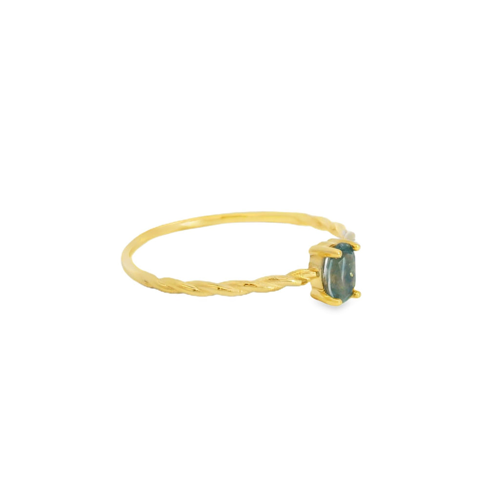 
                      
                        ENTREGA INMEDIATA / Anillo Carolina con Zafiro Azul Claro / Oro amarillo 14K / Talla 8
                      
                    