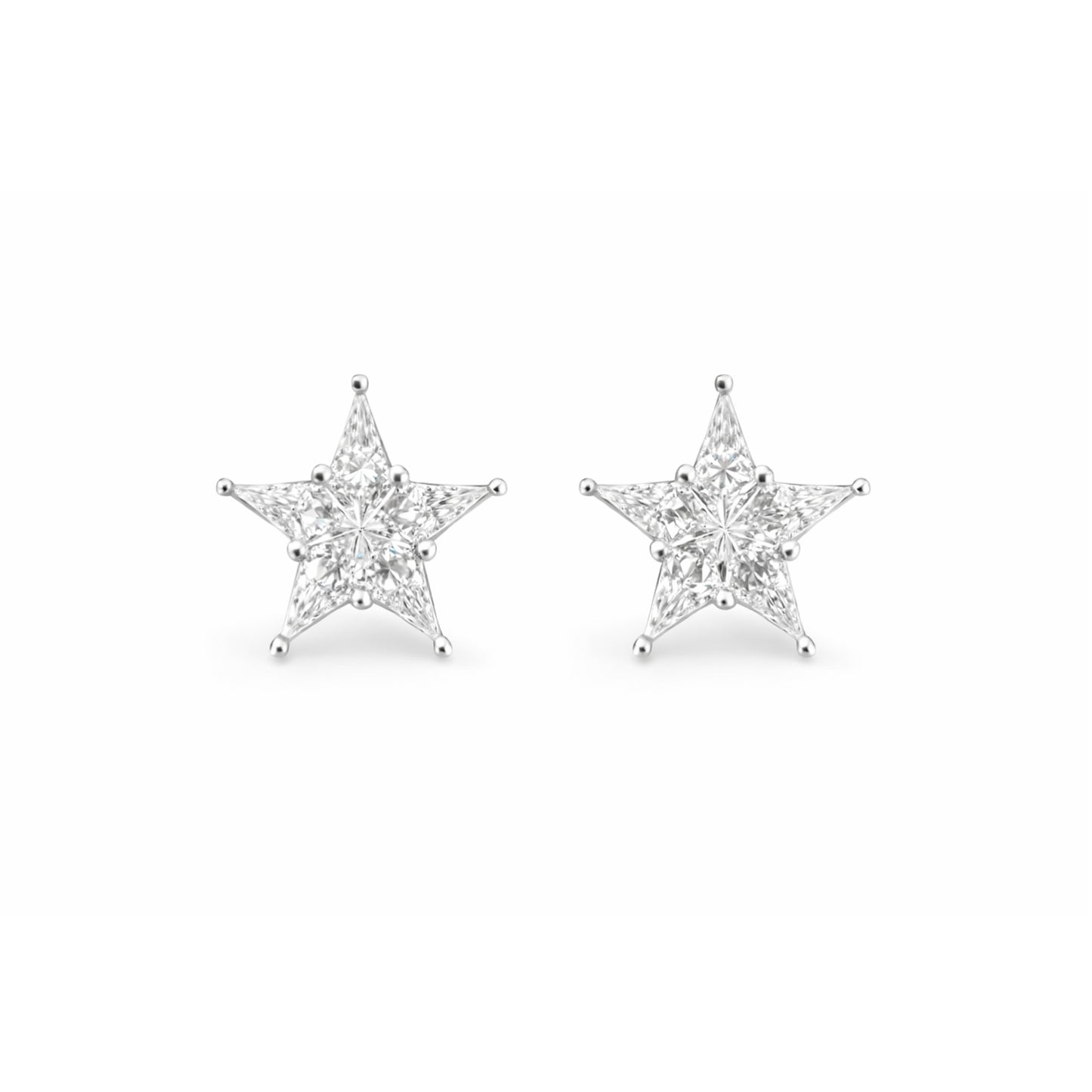 Aretes de Estrella de Diamantes